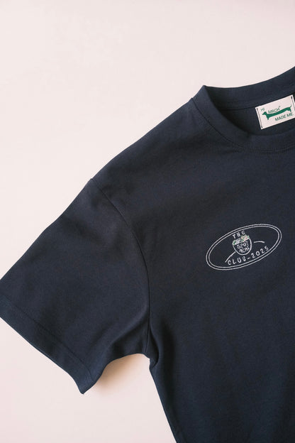 spot navy tee